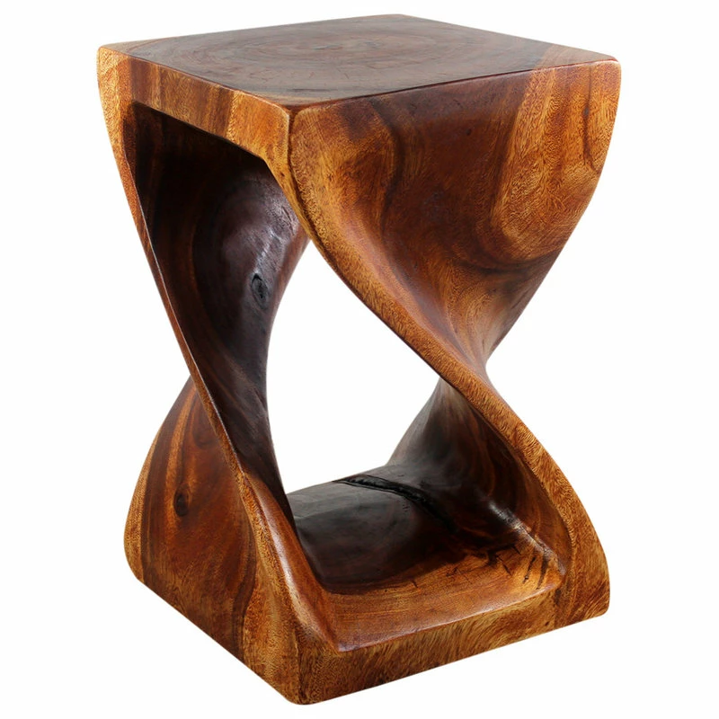 Kammika Import Export Co., Ltd (Thailand) Haussmann® Wood Twist End Table 15 X 15 X 23 Inch High Cherry Oil 3 Kammika Import Export Co., Ltd (Thailand) Haussmann® Wood Twist End Table 15 X 15 X 23 Inch High Cherry Oil