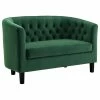LexMod Prospect Performance Velvet Loveseat, Emerald -GDF sofa Shop c57168f100cd255a 3960 w800 h800 b1 p0