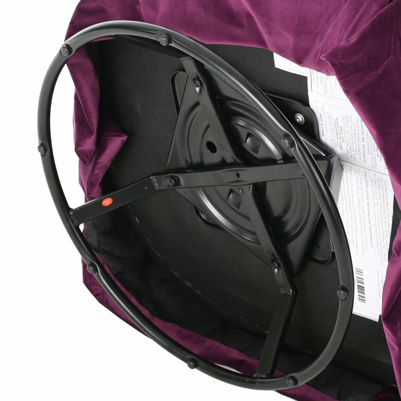 GDFStudio GDF Studio Rischa Fushsia New Velvet Swivel Chair With Loose Cover 10 GDFStudio GDF Studio Rischa Fushsia New Velvet Swivel Chair With Loose Cover - Image 8