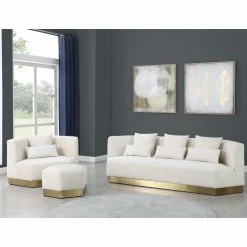 Meridian Furniture Marquis Velvet Sofa With Brushed Gold Stainless Steel Base, Cream 19 Meridian Furniture Marquis Velvet Sofa With Brushed Gold Stainless Steel Base, Cream -GDF sofa Shop c5f154c602740d86 3044 w800 h800 b0 p0