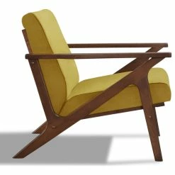 Omax Decor Zola Lounge Chair, Gold Velvet/Walnut -GDF sofa Shop c631ac140ee12061 8830 w800 h800 b1 p0