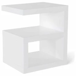 Zuri Furniture Jayden Side Table - White -GDF sofa Shop c661d5e5096538cb 8167 w800 h800 b1 p0
