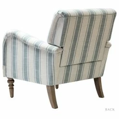 Karat Home Stripe Armchair With Solid Wood Legs, Blue -GDF sofa Shop c7d120080059236c 1967 w800 h800 b1 p0