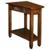 Leick Home Leick Furniture Rustic Slate Wood Recliner Wedge End Table In Rustic Oak -GDF sofa Shop c8114453066b1373 3789 w800 h800 b1 p0