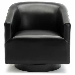 Comfort Pointe Geneva Charcoal Wood Base Swivel Chair, Black -GDF sofa Shop c8d122a40e500ef7 1611 w800 h800 b1 p0
