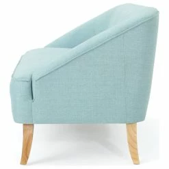 GDFStudio GDF Studio Jasper Mid Century Modern Fabric Loveseat, Light Blue -GDF sofa Shop c8f127f201e51cb1 5288 w800 h800 b1 p0