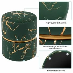 Duhome Elegant Lifestyle Luxury Hot Stamped Velvet Ottoman, Dark Green 13 Duhome Elegant Lifestyle Luxury Hot Stamped Velvet Ottoman, Dark Green -GDF sofa Shop c91192c40046e134 0461 w800 h800 b1 p0