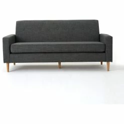 GDFStudio GDF Studio Stratford Mid Century Modern Fabric 3-Seat Sofa, Gray -GDF sofa Shop c991157001e5299f 4497 w800 h800 b1 p0
