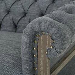 GDFStudio Bowes Chesterfield Tufted 3 Seater Sofa With Nailhead Trim, Charcoal + Dark Brow 21 GDFStudio Bowes Chesterfield Tufted 3 Seater Sofa With Nailhead Trim, Charcoal + Dark Brow -GDF sofa Shop ca11b0560374569f 9000 w800 h800 b0 p0