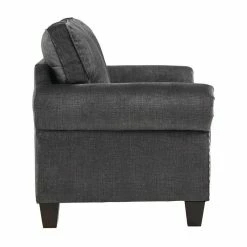 Domain Industries Inc. Lexicon Cornelia 63" Traditional Microfiber Loveseat In Dark Gray -GDF sofa Shop ca310b860f97a67b 5163 w800 h800 b1 p0
