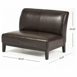 GDFStudio Massimo Leather Loveseat, Brown -GDF sofa Shop ca6165f401ce7c0e 2378 w800 h800 b1 p0