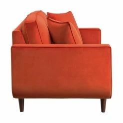 Domain Industries Inc. Lexicon Rand 59" Modern Velvet Loveseat With 2 Pillows In Orange 10 Domain Industries Inc. Lexicon Rand 59" Modern Velvet Loveseat With 2 Pillows In Orange -GDF sofa Shop cad168700faf6fe7 7616 w800 h800 b1 p0