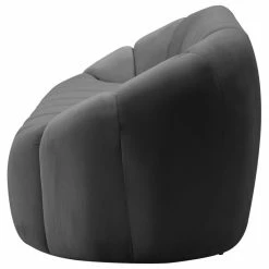 Meridian Furniture Elijah Velvet Upholstered Loveseat, Gray -GDF sofa Shop cb11666d027411ae 6482 w800 h800 b1 p0