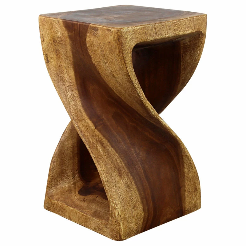 Kammika Import Export Co., Ltd (Thailand) Haussmann® Original Wood Twist Stool 12 X 12 X 20 In High Oak Oil 7 Kammika Import Export Co., Ltd (Thailand) Haussmann® Original Wood Twist Stool 12 X 12 X 20 In High Oak Oil - Image 5
