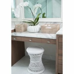 KOUBOO Coron Rattan Stool, Side Table/Planter Stand, White 11 KOUBOO Coron Rattan Stool, Side Table/Planter Stand, White -GDF sofa Shop cb3142830cfe7967 3283 w800 h800 b0 p0