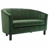 LexMod Prospect Channel Tufted Performance Velvet Loveseat, Emerald -GDF sofa Shop cbb10a9a02546bb1 7382 w800 h800 b1 p0