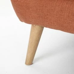 GDFStudio GDF Studio Eunice Petite Mid Century Modern Tufted Fabric Sofa, Burnt Orange -GDF sofa Shop cbe1e6d40f907698 4524 w800 h800 b0 p0