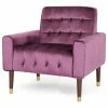 GDFStudio GDF Studio Betsy Modern Button-Tufted Waffle Stitching Velvet Armchair, Raisin -GDF sofa Shop cda1c9180f931b7a 4883 w800 h800 b1 p0