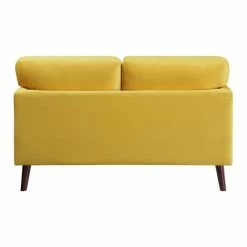 Domain Industries Inc. Lexicon Tolley Velvet Loveseat In Yellow -GDF sofa Shop ce91c8d50fffd9af 6655 w800 h800 b1 p0