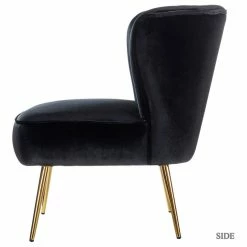 Karat Home Upholstered Side Chair, Set Of 2, Black -GDF sofa Shop cef1b084005922bc 1966 w800 h800 b1 p0