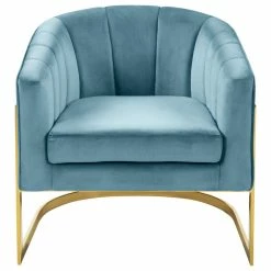 Meridian Furniture Carter Velvet Accent Chair, Aqua -GDF sofa Shop d0313b320f466e16 1558 w800 h800 b1 p0