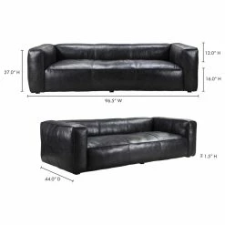 Moe's Home Collection Kirby Sofa Darkstar Black Leather -GDF sofa Shop d0c1e20c0e828fa8 2053 w800 h800 b1 p0