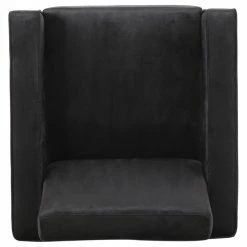 GDFStudio Kerman Modern Glam Velvet Club Chair, Black/Silver -GDF sofa Shop d13170330f906ab2 7765 w800 h800 b1 p0
