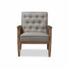 Baxton Studio Sorrento Retro Upholstered Wooden Lounge Chair, Gray Fabric -GDF sofa Shop d131a57a06f0564d 0671 w800 h800 b1 p0 1 1