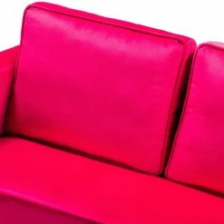 Karat Home Upholstered Sofa With Loose Back, Fushia 16 Karat Home Upholstered Sofa With Loose Back, Fushia -GDF sofa Shop d29181ec005923a0 1451 w800 h800 b0 p0