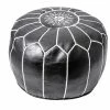 NuLOOM Leather Jerrie Contemporary Ottoman, Black -GDF sofa Shop d2a19d1e0e41c6f5 5495 w800 h800 b1 p0