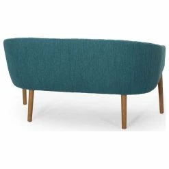 GDFStudio Deborah Mid-Century Fabric Loveseat, Teal, Brown 14 GDFStudio Deborah Mid-Century Fabric Loveseat, Teal, Brown -GDF sofa Shop d331bdd8026ba016 0803 w800 h800 b1 p0
