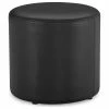 Zuri Furniture Modern Artos Round Ottoman Black Leatherette Small Black Plastic Feet On Bottom -GDF sofa Shop d3a1ad260dc5eee5 8152 w800 h800 b1 p0
