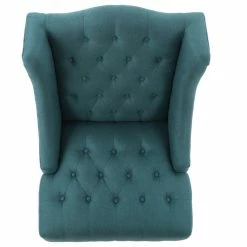 GDFStudio GDF Studio Adriana Tall Wingback Tufted Fabric Club Chair, Dark Teal -GDF sofa Shop d3a1e0ad01b312de 7320 w800 h800 b1 p0