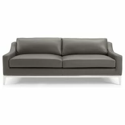 Modway Harness 83.5" Stainless Steel Base Leather Sofa Gray -GDF sofa Shop d441743e0d6ec083 8992 w800 h800 b1 p0