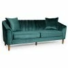 GDFStudio Susan Contemporary Velvet 3 Seater Sofa, Teal/Dark Brown -GDF sofa Shop d441e63101d7f837 4026 w800 h800 b1 p0