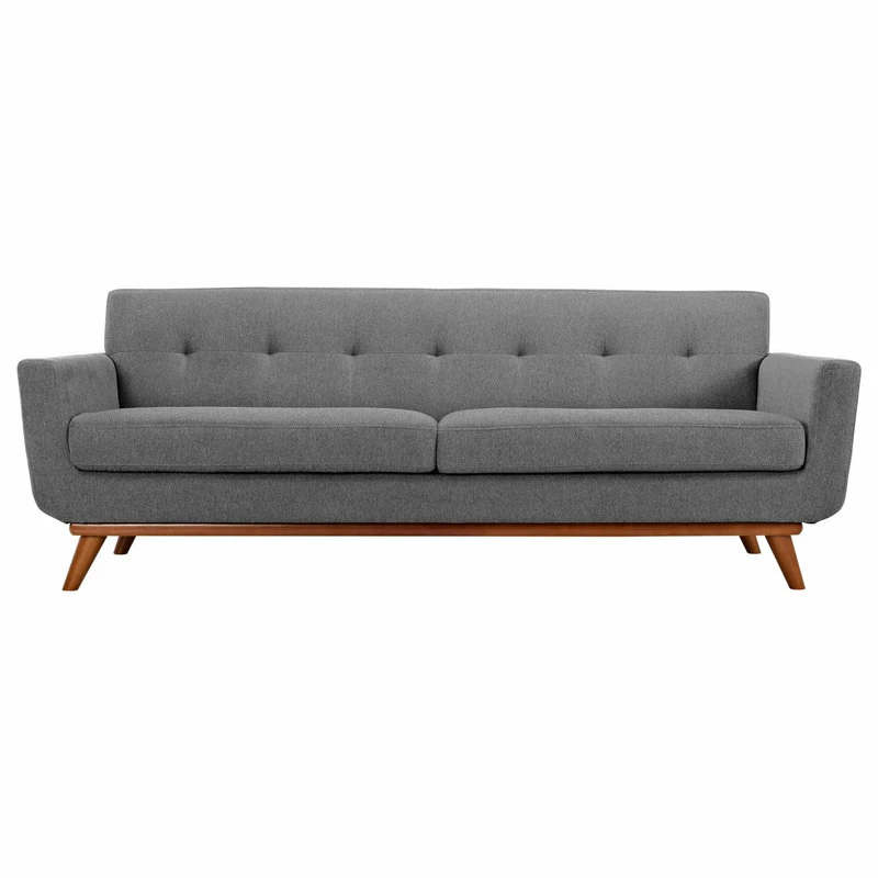 LexMod Engage Upholstered Fabric Sofa, Expectation Gray 11 LexMod Engage Upholstered Fabric Sofa, Expectation Gray - Image 9