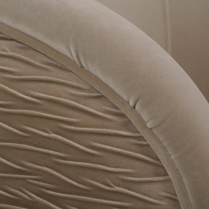 Jennifer Taylor Home London Ruched Barrel Accent Chair, Mink Beige Velvet 10 Jennifer Taylor Home London Ruched Barrel Accent Chair, Mink Beige Velvet - Image 8