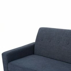 GDFStudio GDF Studio Stratford Mid Century Modern Fabric 3-Seat Sofa, Dark Blue -GDF sofa Shop d6016f3701e52986 4484 w800 h800 b0 p0