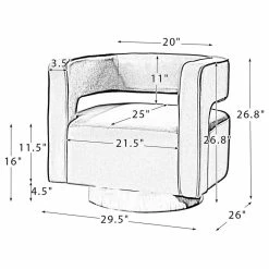 Karat Home Swivel Barrel Chair Set Of 2, Ivory -GDF sofa Shop d611495303801fec 1098 w800 h800 b1 p0