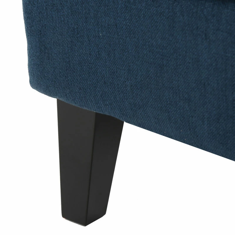 GDFStudio GDF Studio Quinn Navy Blue Fabric Sofa Chair, Navy Blue 11 GDFStudio GDF Studio Quinn Navy Blue Fabric Sofa Chair, Navy Blue - Image 9
