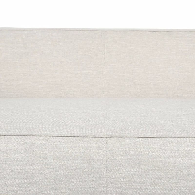 GDFStudio Pamsha Contemporary Fabric Upholstered Loveseat, Beige/Dark Walnut 6 GDFStudio Pamsha Contemporary Fabric Upholstered Loveseat, Beige/Dark Walnut - Image 4