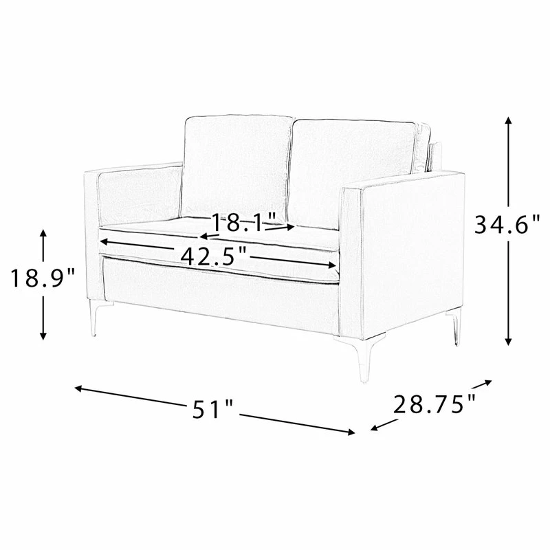 Karat Home Upholstered Sofa With Loose Back, Fushia 11 Karat Home Upholstered Sofa With Loose Back, Fushia - Image 9