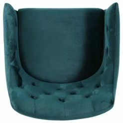 GDFStudio Fern Modern Tufted Glam Accent Chair With Velvet Cushions And U-Shaped Base, Teal, Gold -GDF sofa Shop d8a1536c01b7137d 3365 w800 h800 b1 p0