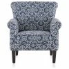 Belleze Arm Fabric Upholstered Chair Nailhead Trim Accent Chair, Navy/ White -GDF sofa Shop d9513cae0f1fde02 5258 w800 h800 b1 p0