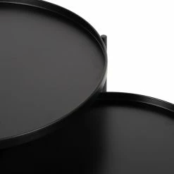 Uniek Kate And Laurel 2-Piece Ulani Nested Round Metal End Table Set, Black -GDF sofa Shop d971ecfe016f0288 5388 w800 h800 b0 p0