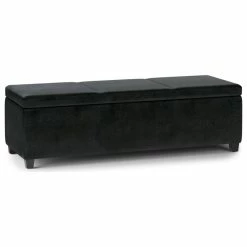 GDF sofa Shop 5 Simpli Home Ltd. Avalon Extra Large Storage Ottoman Bench