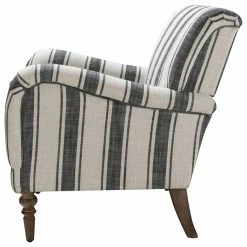 Karat Home Stripe Armchair Set Of 2, Black -GDF sofa Shop daa1f3fc010baabb 1405 w800 h800 b1 p0