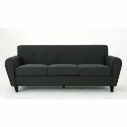 GDFStudio GDF Studio Emily Buttoned Traditional Fabric 3-Seat Sofa, Dark Gray -GDF sofa Shop dbc1759c01e4eff9 3892 w800 h800 b1 p0