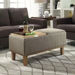 Convenience Concepts Designs4Comfort Brentwood Ottoman In Sandstone Beige Fabric -GDF sofa Shop dbd1735c0755ca4c 3580 w800 h800 b0 p0