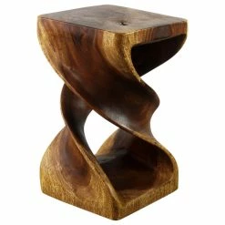 Kammika Import Export Co., Ltd (Thailand) Haussmann® Wood Double Twist Stool Table 12 In SQ X 20 In H Walnut Oil 10 Kammika Import Export Co., Ltd (Thailand) Haussmann® Wood Double Twist Stool Table 12 In SQ X 20 In H Walnut Oil -GDF sofa Shop dd01ceaf0efee19f 1805 w800 h800 b1 p0